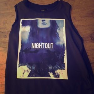 express Night Out Graphic Tank
